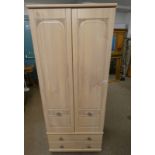 WARDROBE WITH 2 PANEL DOORS OVER 2 DRAWERS