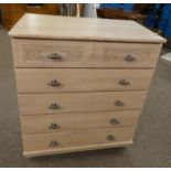 CHEST OF DRAWERS WITH CARVED DECORATION WITH 5 DRAWERS,