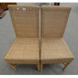 PAIR OF WICKER CHAIRS