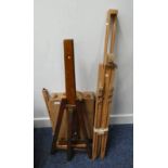 WINDSOR & NEWTON ADJUSTABLE TRAVEL EASEL & MABEF TRAVEL EASEL - AS ,