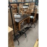 2 METAL SECTIONAL CLOTHES RAILS