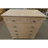 CHEST OF DRAWERS WITH CARVED DECORATION WITH 5 DRAWERS,