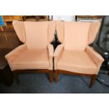 PAIR OF PARKER KNOLL WINGBACK ARMCHAIRS
