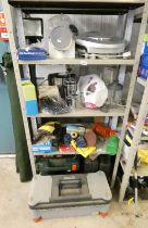 LEAN MEAN FAT GRILLING MACHINE, VARIOUS OTHER KITCHENALIA, VARIOUS TOOLS, TOOL BOXES, ETC,