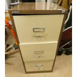 3 DRAWER METAL FILING CABINET