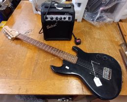 ENCORE ELECTRIC GUITAR & BELCAT G10T GUITAR AMPLIFIER