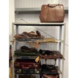 GOOD SELECTION OF LEATHER BRIEFCASES, BAGS,