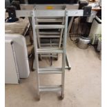 METAL EXTENDING FOLDING LADDER