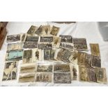 GOOD SELECTION OF WWI SCOTTISH REGIMENT AND OTHERS RELATED POSTCARDS TO INCLUDE NO 2 PLATOON "A"