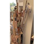 SELECTION OF CANE & OTHER FISHING RODS, ETC,