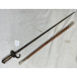 FRENCH M1886 EPEE BAYONET WITH 51.