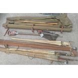FISHING RODS TO INCLUDE ANDERSON & SONS EDINBURGH THE DUNKELD 3 PIECE CANE ROD,