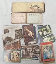 TWO 1920'S AUTOGRAPH ALBUMS TO INCLUDE A POEM BY JACK MURRAY MONTROSE 1921,