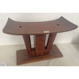TRIBAL WOOD HEAD REST / STAND,