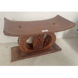 TRIBAL WOOD HEAD REST / STAND 26.