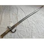 FRENCH MODEL 1866 CHASSEPOT SWORD BAYONET WITH 57.