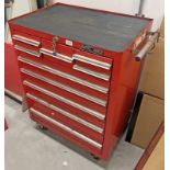 MAC TOOLS 10 DRAWER TOOL CABINET / TROLLEY WITH KEYS, 75CM WIDE,