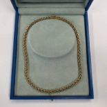 18CT GOLD GARRARD & CO, FANCY LINK NECKLACE - 39.