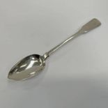 GEORGE IV SCOTTISH SILVER FIDDLE PATTERN SERVING SPOON BY PETER GRIERSON,