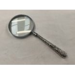 SILVER HANDLED MAGNIFYING GLASS BY ADIE & LOVEKIN,