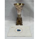 SILVER LIMITED EDITION GLOUCESTER CATHEDRAL THIRTEENTH CENTENARY COMMEMORATION GOBLET BY AURUM,