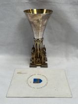 SILVER LIMITED EDITION GLOUCESTER CATHEDRAL THIRTEENTH CENTENARY COMMEMORATION GOBLET BY AURUM,