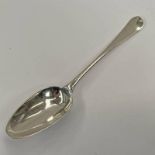 GEORGE III SILVER RAT TAIL TABLESPOON BY LANGLANDS & ROBERTSON,