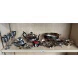 SELECTION OF SILVER PLATED WARE ETC.