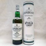 1 BOTTLE LAPHROAIG 10 YEAR OLD SINGLE MALT WHISKY - 70CL, 40% VOL, IN TUBE.