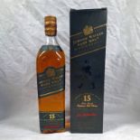 1 BOTTLE JOHNNIE WALKER GREEN LABEL 15 YEAR OLD PURE MALT WHISKY - 70CL, 43 VOL.