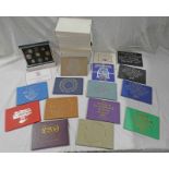 UK PROOF COIN SETS IN COMPLETE RUN 1970-1992,