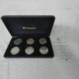 20TH CENTURY CROWNS 1900-1951 6-COIN SET TO INCLUDE: 1896 VICTORIA; 1902 EDWARD VII;