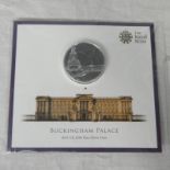 2015 UK BUCKINGHAM PALACE £100 FINE SILVER COIN,