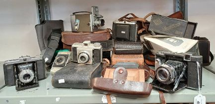 GREAT SELECTION OF VARIOUS CAMERAS & CAMERA CASES TO INCLUDE AGFA RANDINAX 350,
