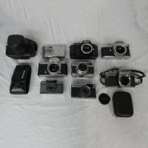 NIKON F-301 CAMERA BODY, PENTAX ASAHI K2 CAMERA BODY,