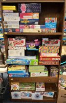 VARIOUS ITEMS INCLUDING JIGSAW PUZZLES, BOARD GAMES,