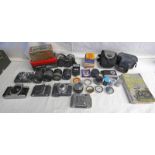 GOOD SELECTION OF CAMERAS, LENSES ETC TO INCLUDE ; MINOLTA DYNAZ 300 SI CAMERA BODY,