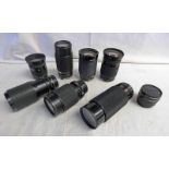 TEN 35 MM SLR CAMERA BODIES INCLUDING CANON EDS 1000 FN, NIKON F80, PRAKICA VLC 2,