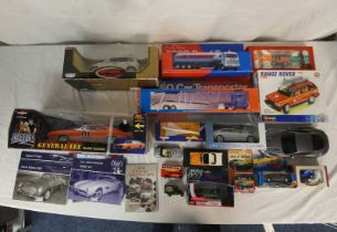 SELECTION OF VARIOUS MODEL VEHICLES INCLUDING HITARI RADIO CONTROLLED GENERAL LEE THE DUKES OF
