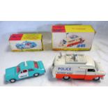 TWO DINKY TOYS MODEL VEHICLES INCLUDING 270 - FORD PANDA POLICE CAR TOGETHER WITH 287 - POLICE
