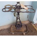 DECORATIVE CAST IRON STICK STAND.