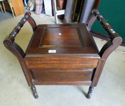 20TH CENTURY MAHOGANY COMMODE BY GOLDING & SON, ART FURNISHERS,