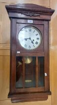 OAK CASED WALL CLOCK