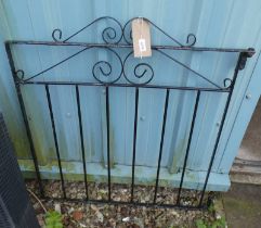 PAINTED METAL GATE 91 CM TALL X 85 CM WIDE