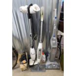 VAX HARD FLOOR WASHER, SHARK PROFESSIONAL SLIM STEAM MOP ETC.