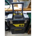 STANLEY MOBILE WORK CENTRE TOOL BOX & CONTENTS OF VARIOUS TOOLS