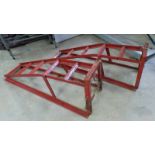 PAIR OF METAL CAR RAMPS