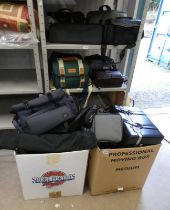 VERY LARGE SELECTION OF CAMERA BAGS, BOXES,