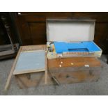 WOODEN JOINERS TOOL BOX, 2 FEUX 'RANCH' GAS PORTABLE CAMPING STOVE,
