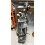 GOLF BAG & CONTENTS OF VARIOUS GOLF CLUBS